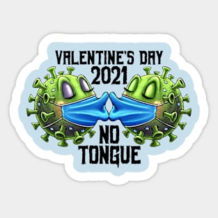 Valentine's Day - No Tongue Sticker